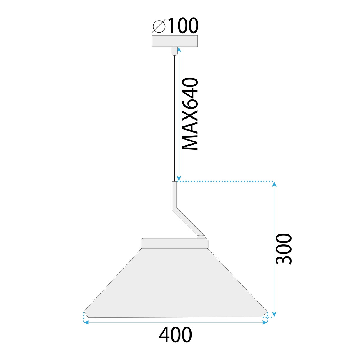 Lampa sufitowa wisząca czarno-biała APP1670-1CP