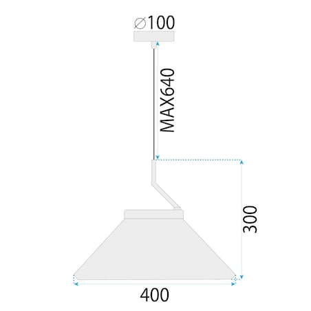 Lampa sufitowa wisząca czarno-biała APP1670-1CP