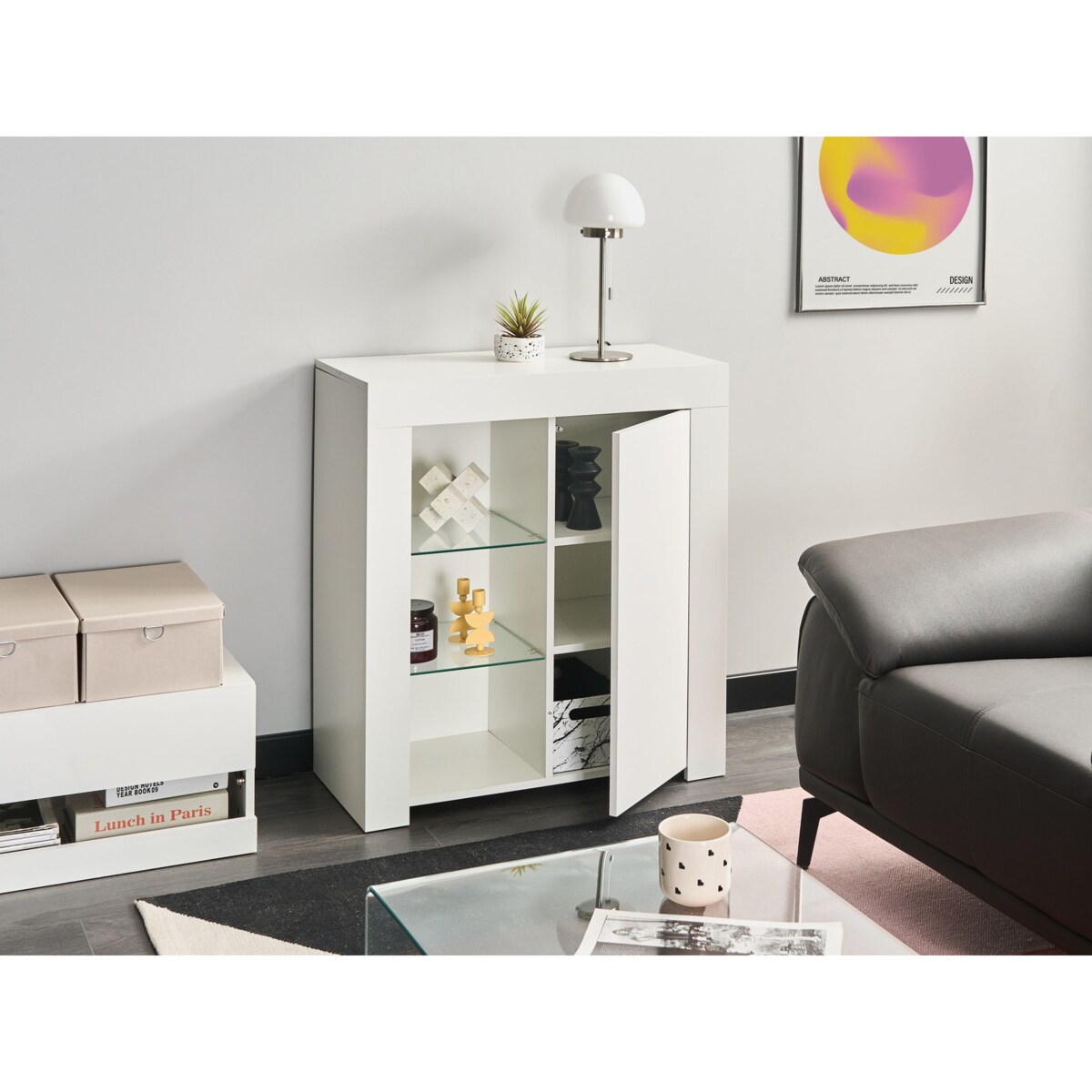 Szafka LED KAMLOOPS Biały