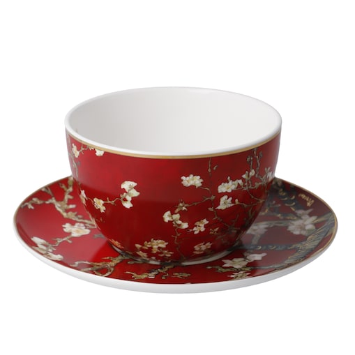Filiżanka do herbaty V. van Gogh - Kwiat migdałowca czerwony - Goebel