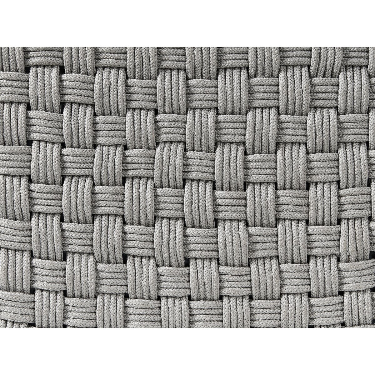 Puf ogrodowy 50 x 50 x 35 cm szary NALLI