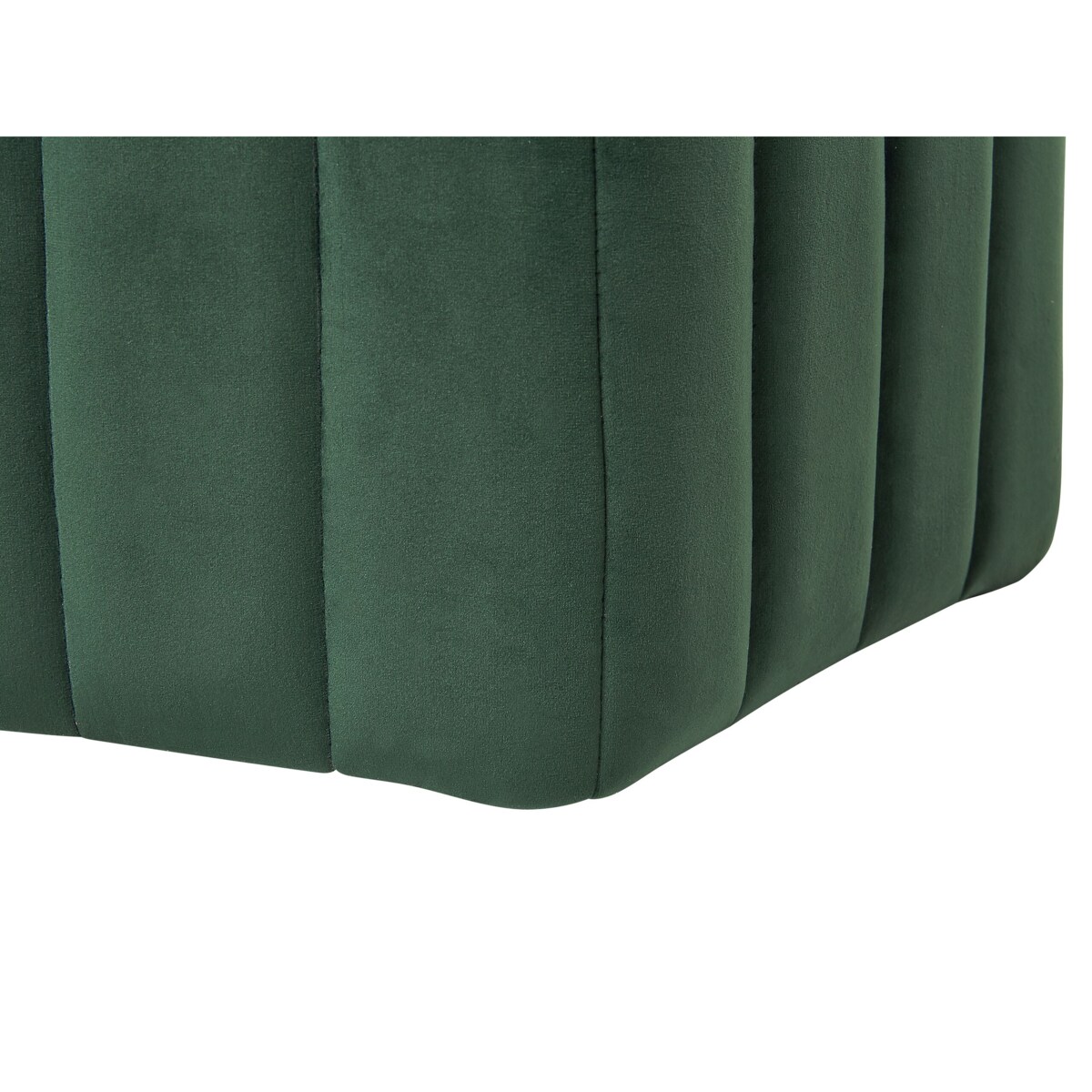 Puf MURIETTA Welur Ciemnozielony 53 x 48 x 29 cm