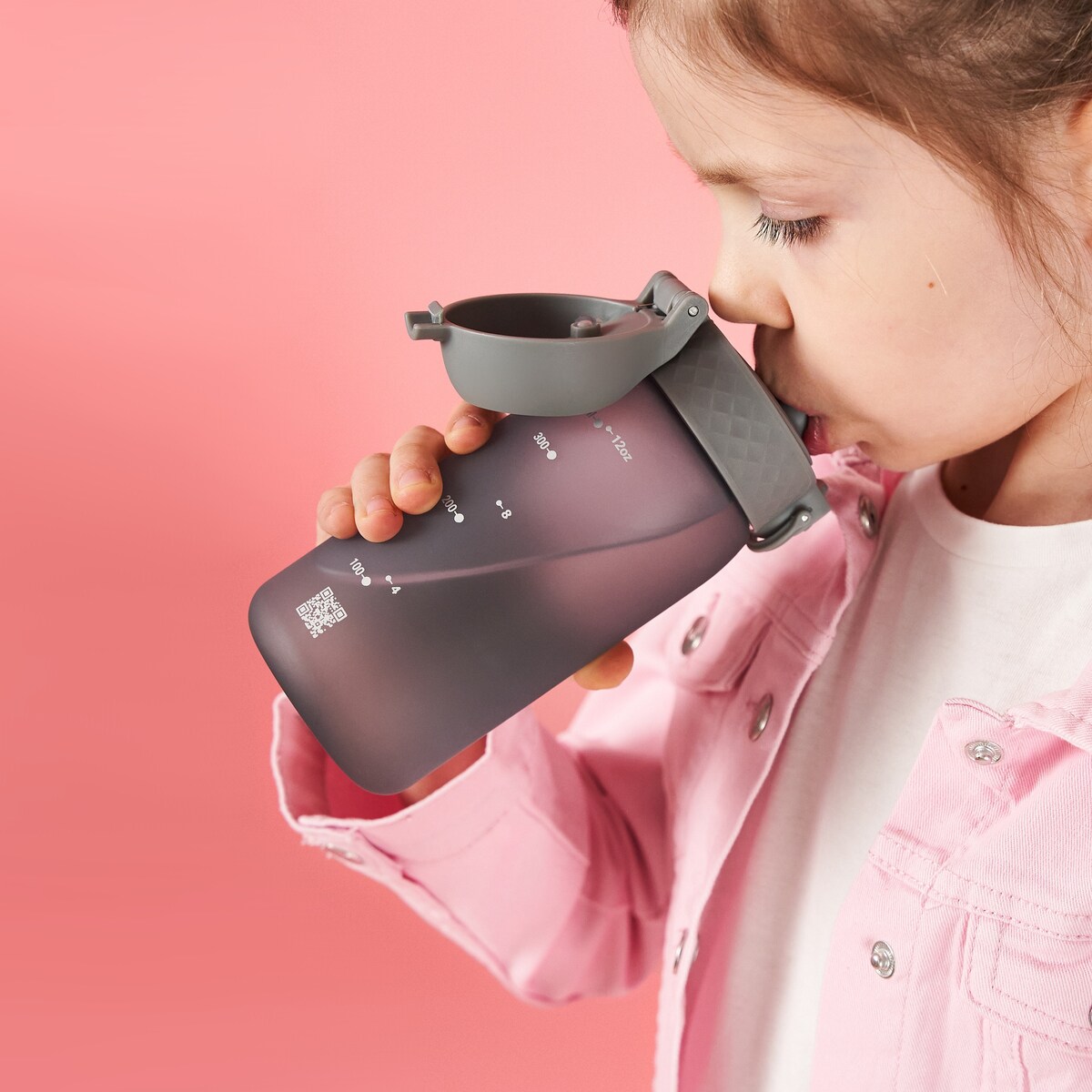 Butelka ze słomką ION8 I8RF350GRYXS Grey