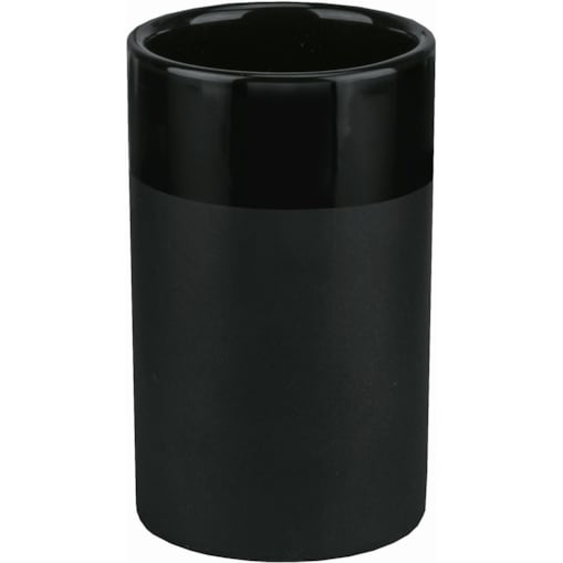 Kleine Wolke Deep Kubek łazienkowy ceramika czarny mat i połysk