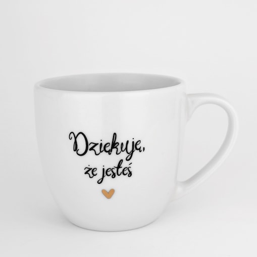 Kubek 300 ml - Dziękuję, że jesteś ZŁOTE SERCE