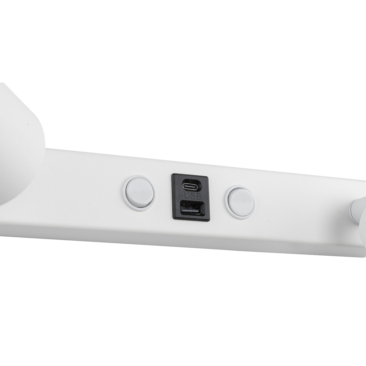 Kinkiet 2xGU10 z USB A/C i włącznikiem NEX White biały TK Lighting 11355