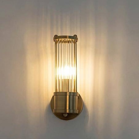 Kinkiet kryształowy Pilar MSE010400192 crystal złoty