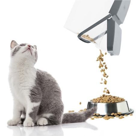 Pojemnik Plastikowy Na Karmę Proszek Z Klapą Pokrywką 10 L Szary