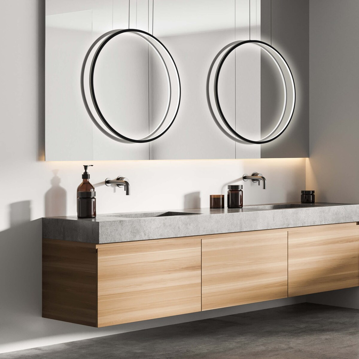 Lampa sufitowa wisząca Light Prestige Mirror czarny LED CCT 3000, 4000, 6000 (regulowana) 1 szt.