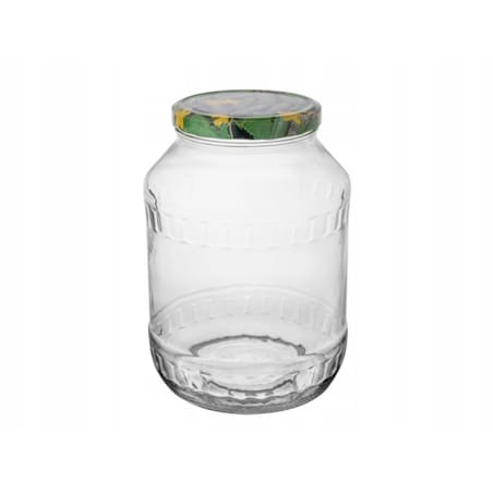 SŁOIK Z NAKRĘTKĄ 2,65 L na weki przetwory ogórki kapustę zakręcany szklany