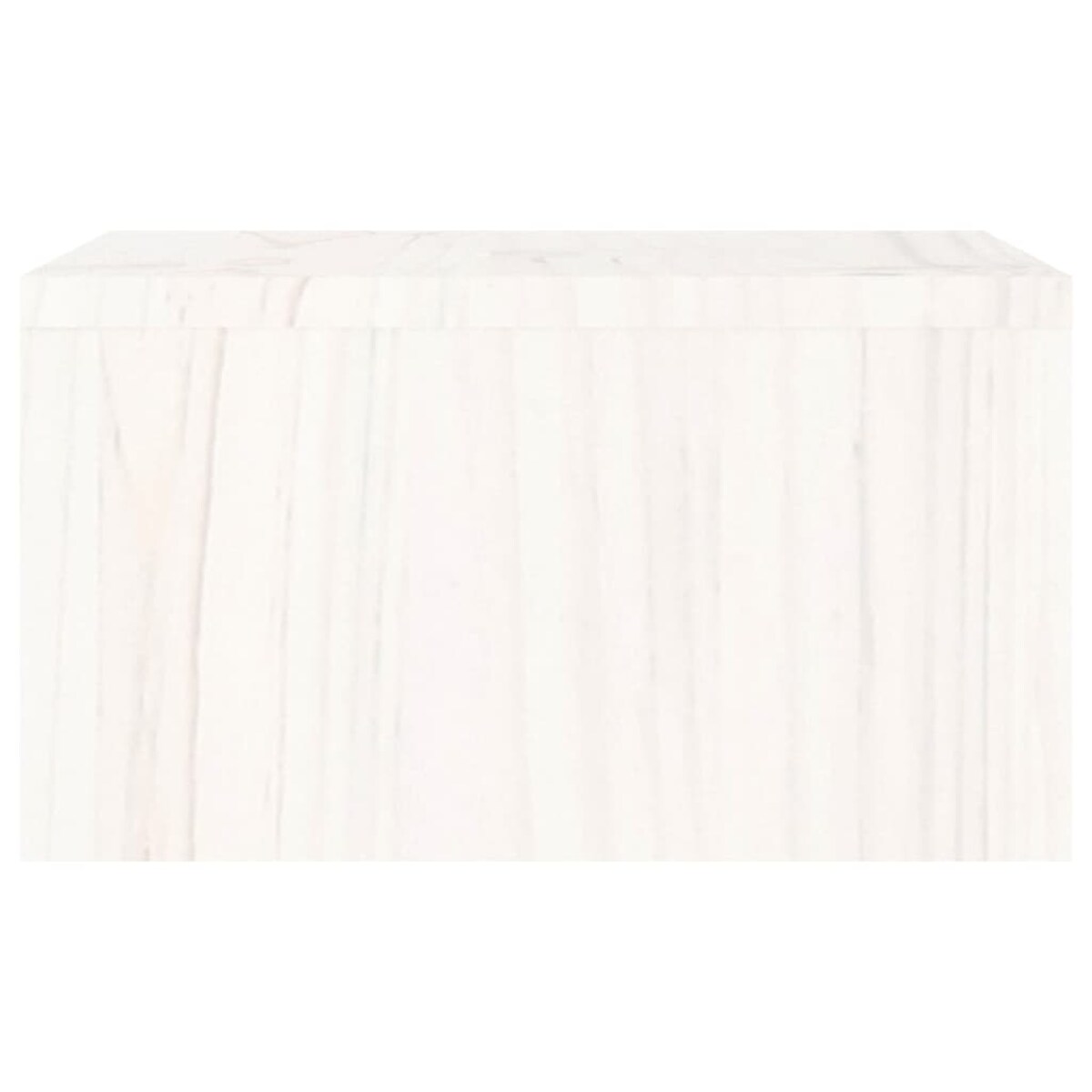 vidaXL Podstawka na monitor, biała, 50x27x15 cm, lite drewno sosnowe