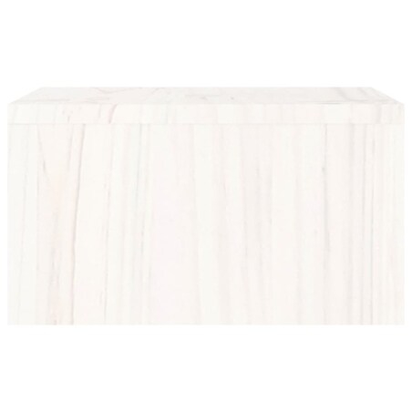 vidaXL Podstawka na monitor, biała, 50x27x15 cm, lite drewno sosnowe