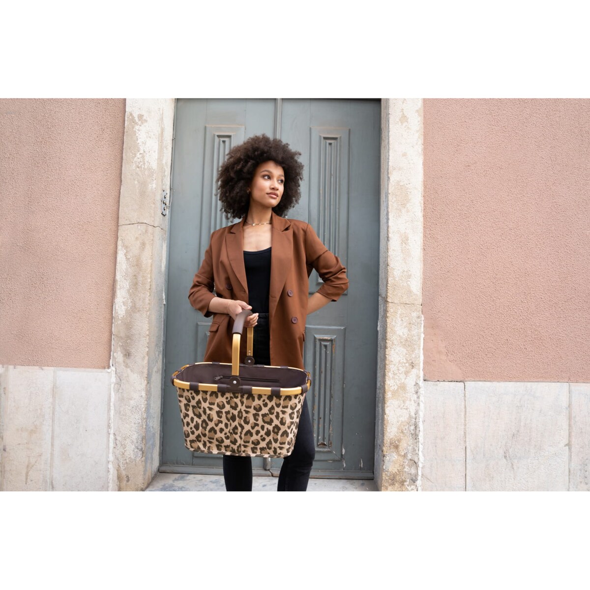 Koszyk CARRYBAG FRAME, leo macchiato