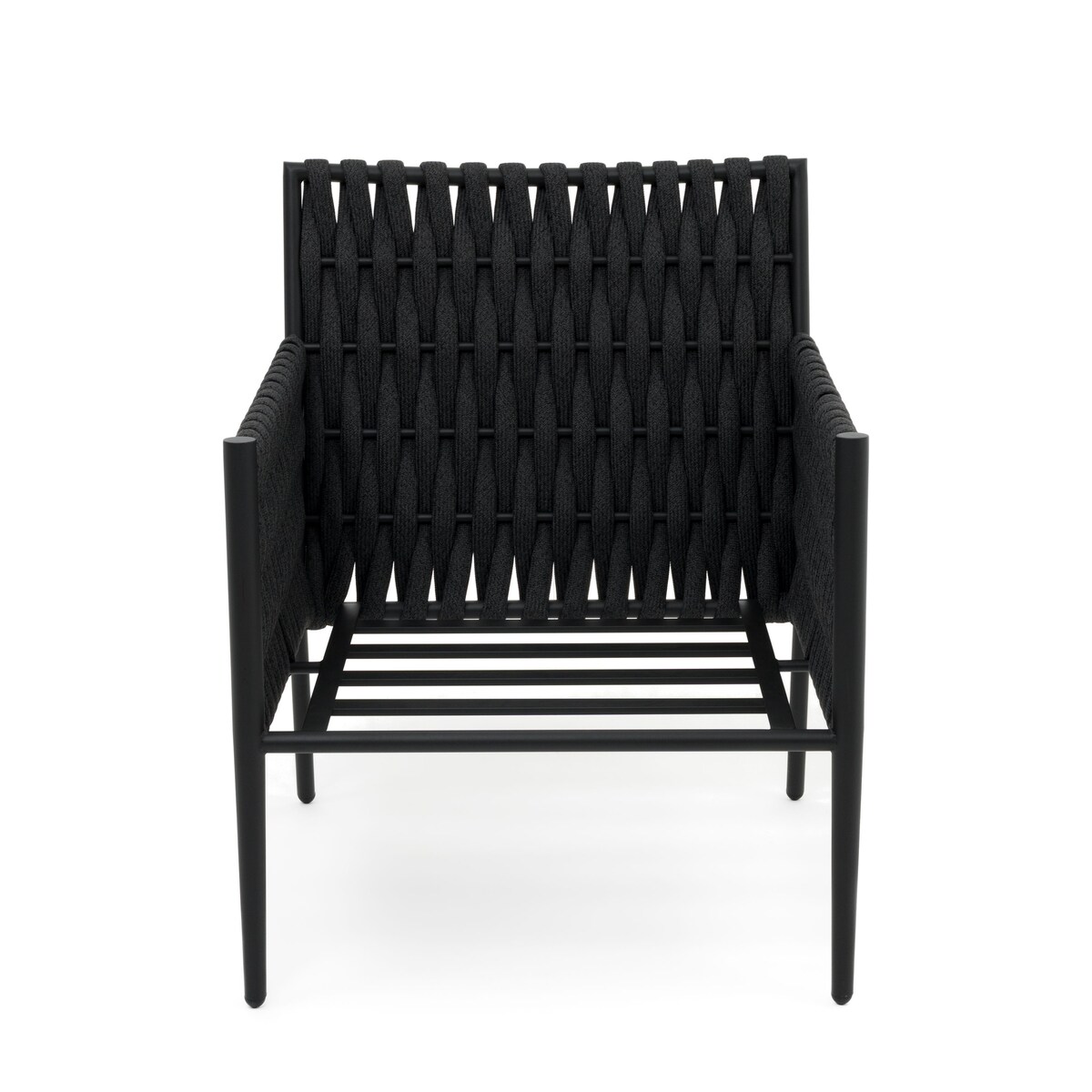 Zestaw mebli ogrodowych taras balkon aluminiowe BELIZE czarno szare