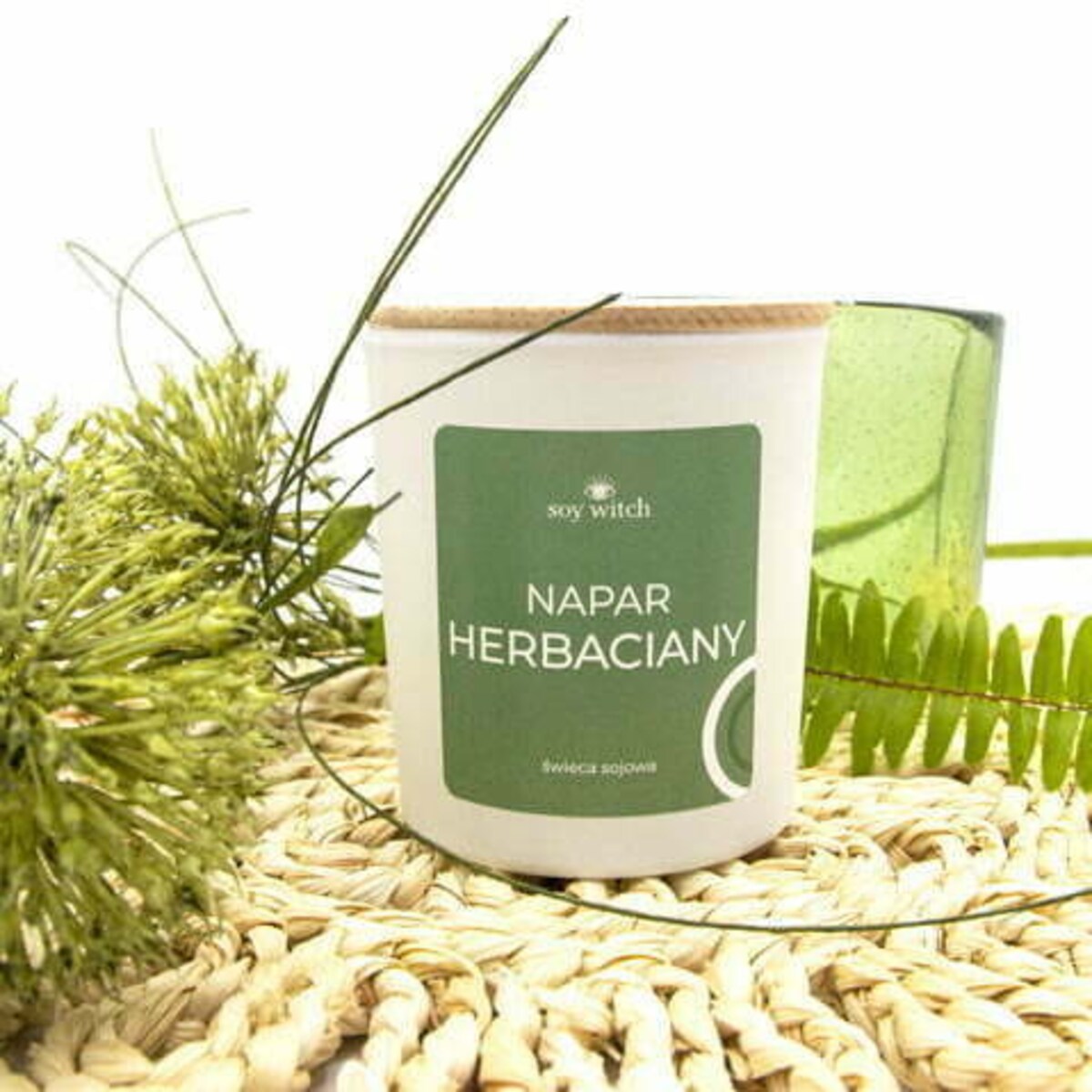 Świeczka Sojowa Zapachowa w Szkle Napar Herbaciany Świeca 35H Wegańska