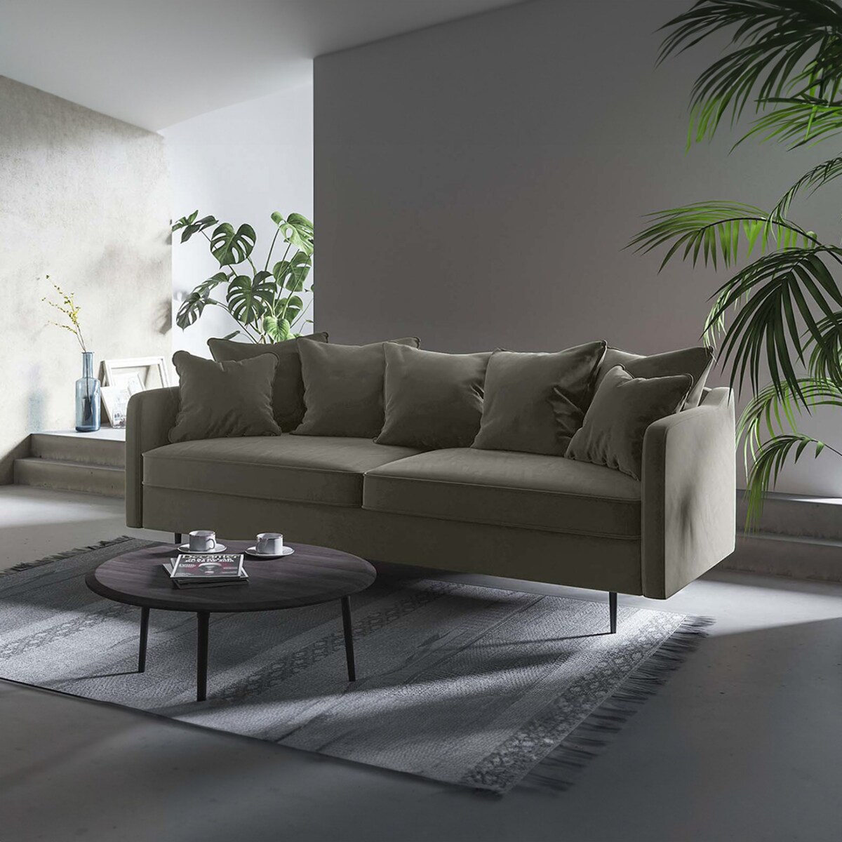 Esme 3-osobowa sofa - beżowa