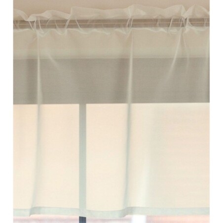 Lambrekin woalowy na metry wys.50 cm + 2,5 cm grzywka 130x0 ecru