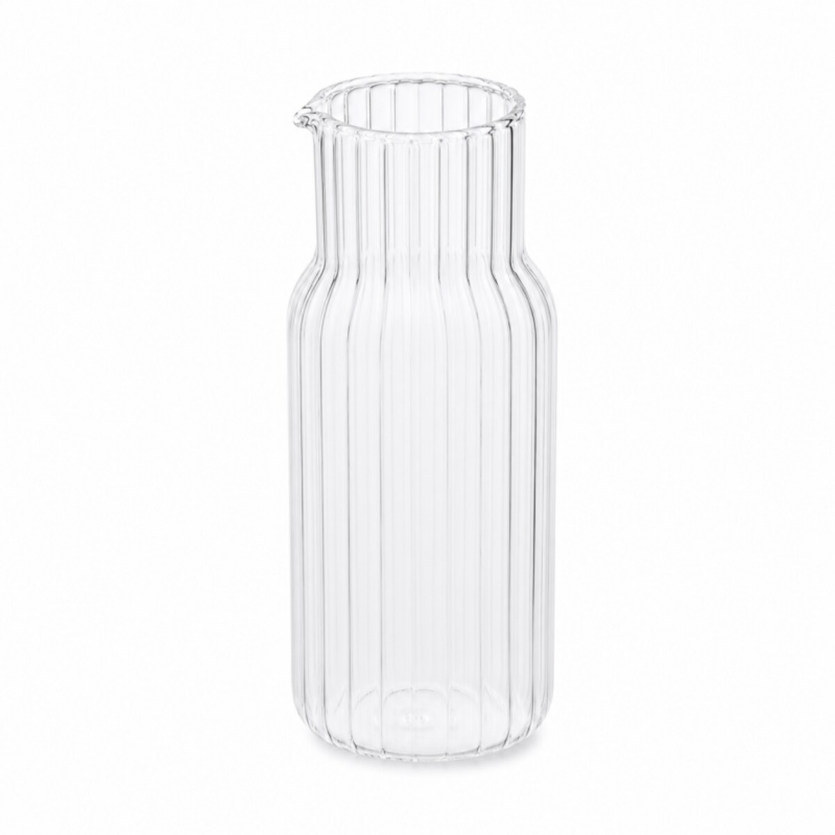Karafka z falowanymi ściankami 600ml i pokrywką- szklanką 200 ml KARR02