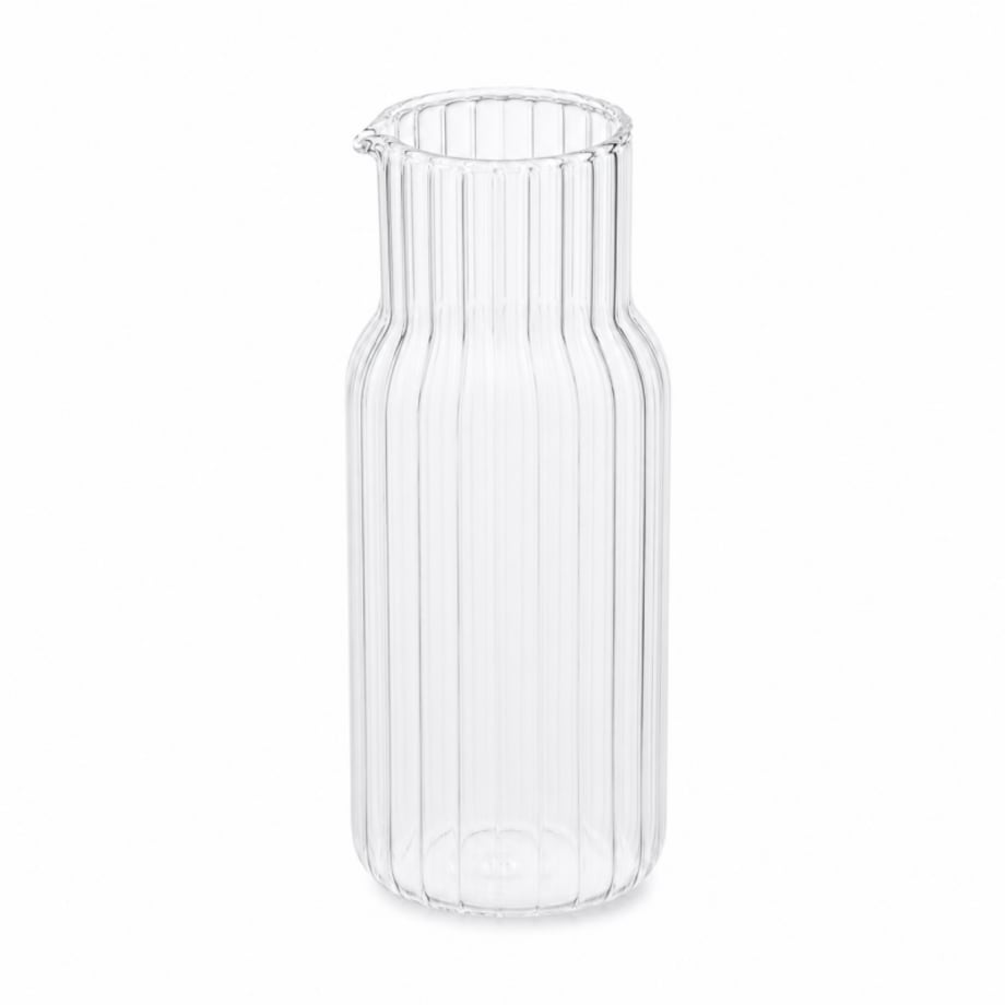 Karafka z falowanymi ściankami 600ml i pokrywką- szklanką 200 ml KARR02