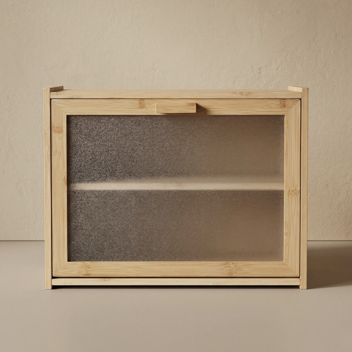 Bambusowy chlebak piętrowy DOPPIO, 17 x 40 x 31 cm, dwie półki