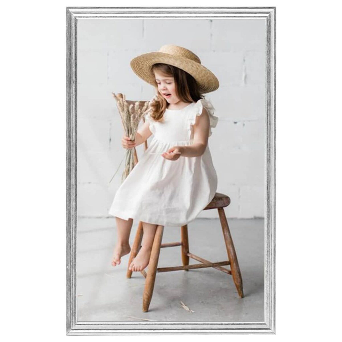 vidaXL Ramki na zdjęcia, 3 szt., stołowe, srebrne, 10x15 cm, MDF