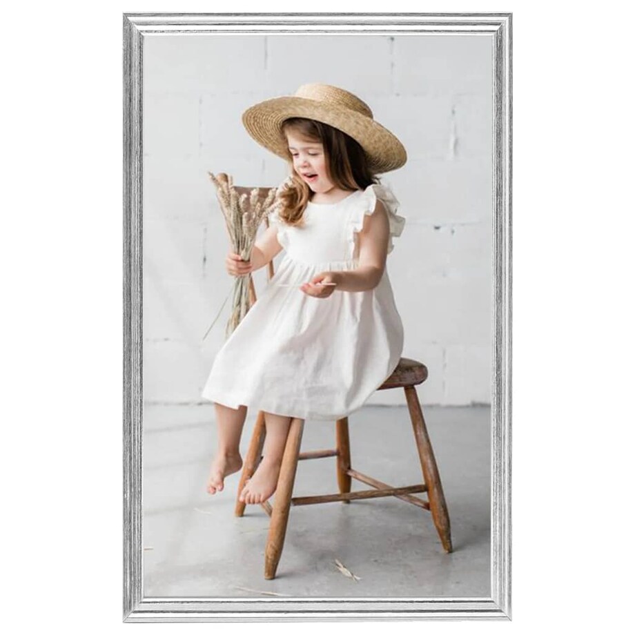 vidaXL Ramki na zdjęcia, 3 szt., stołowe, srebrne, 10x15 cm, MDF