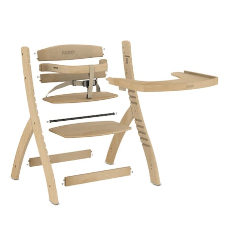 NENO PINO Drewniane krzesełko do karmienia 2w1