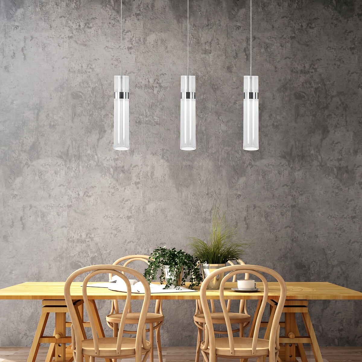 Lampa sufitowa wisząca Light Prestige Ambiente transparentny LED CCT 3000K/4000K/6000K (regulowana) 1 szt.