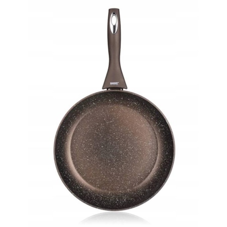 PATELNIA KUCHENNA do smażenia jedzenia obiad 28 cm GRANITE BROWN banquet