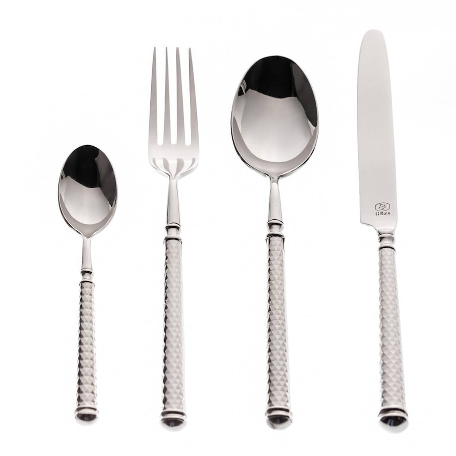 Sztućce Cubism komplet dla 6 osób 24 części, 43,5 x 32,5 x 6 cm