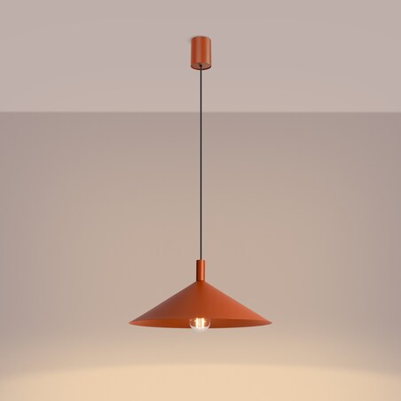 Lampa wisząca NOX 40 ochra czerwona