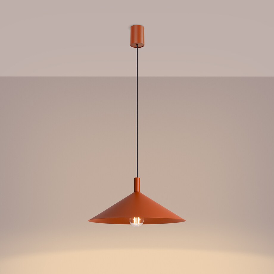Lampa wisząca NOX 40 ochra czerwona