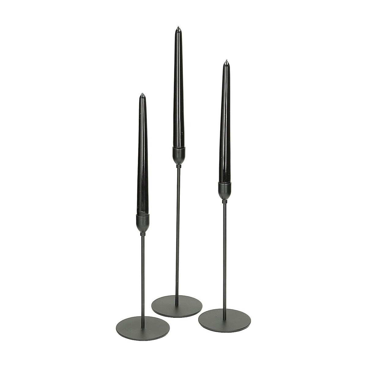 Metalowe świeczniki na świece obiadowe, MALTE