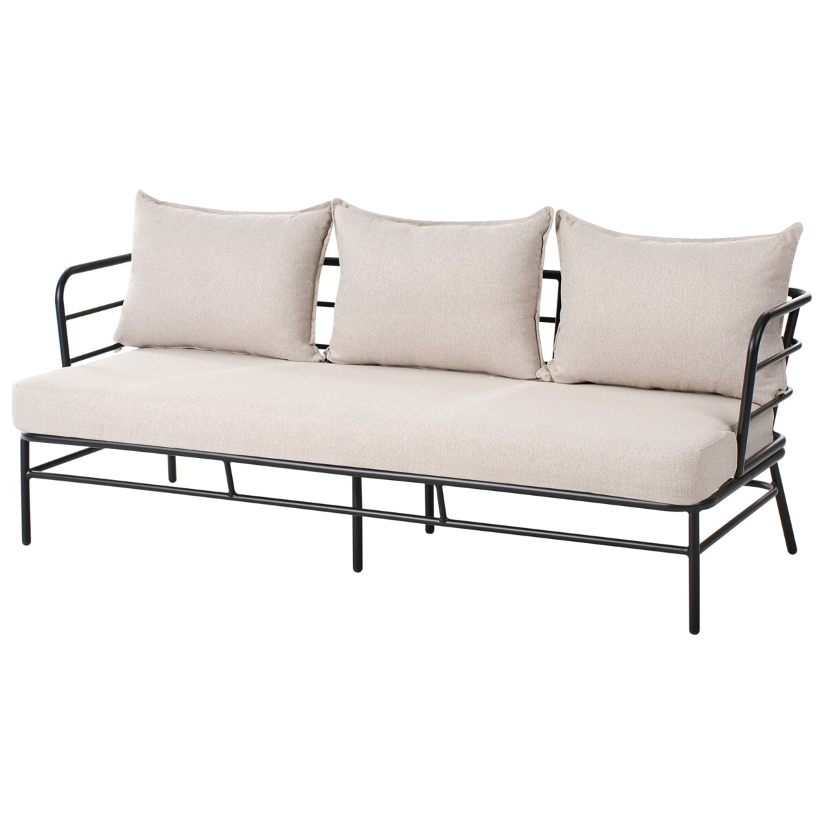 Zestaw ogrodowy dla 5 osób PONZONE Metal Jasnobeżowy