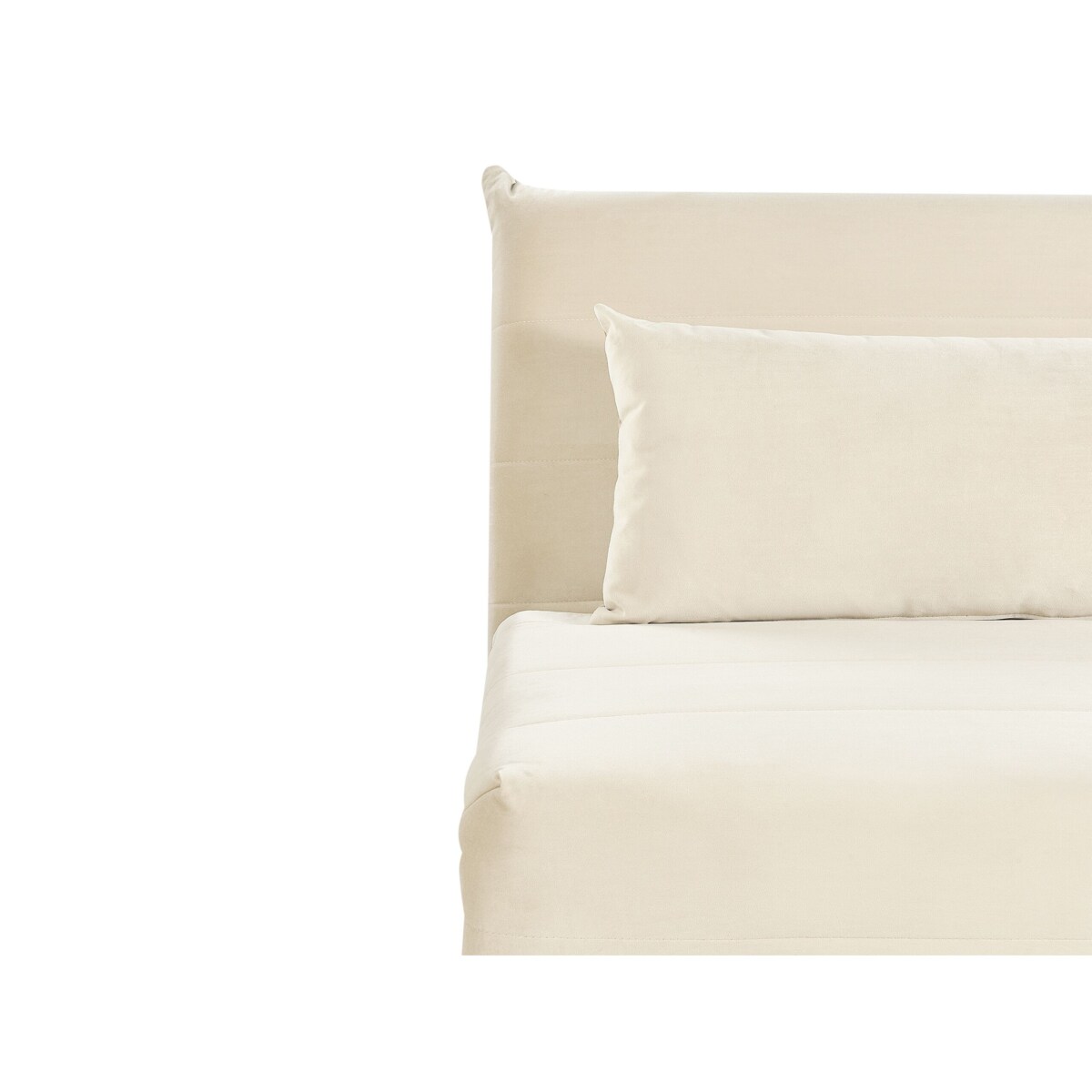 Sofa rozkładana welurowa kremowa SETTEN