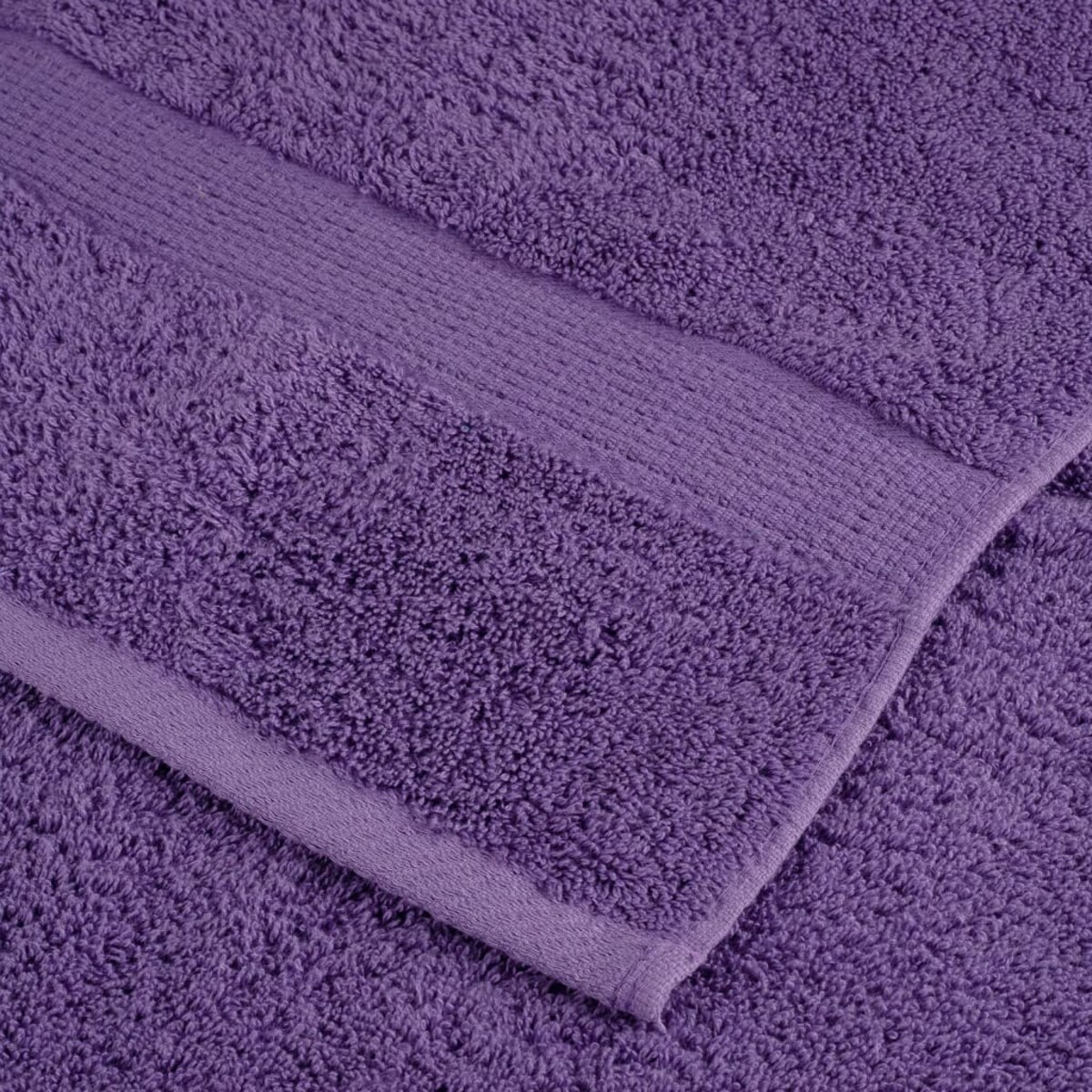 vidaXL Ręczniki premium SOLUND 2 szt. fioletowe, 100x200 cm, 600 g/cm²