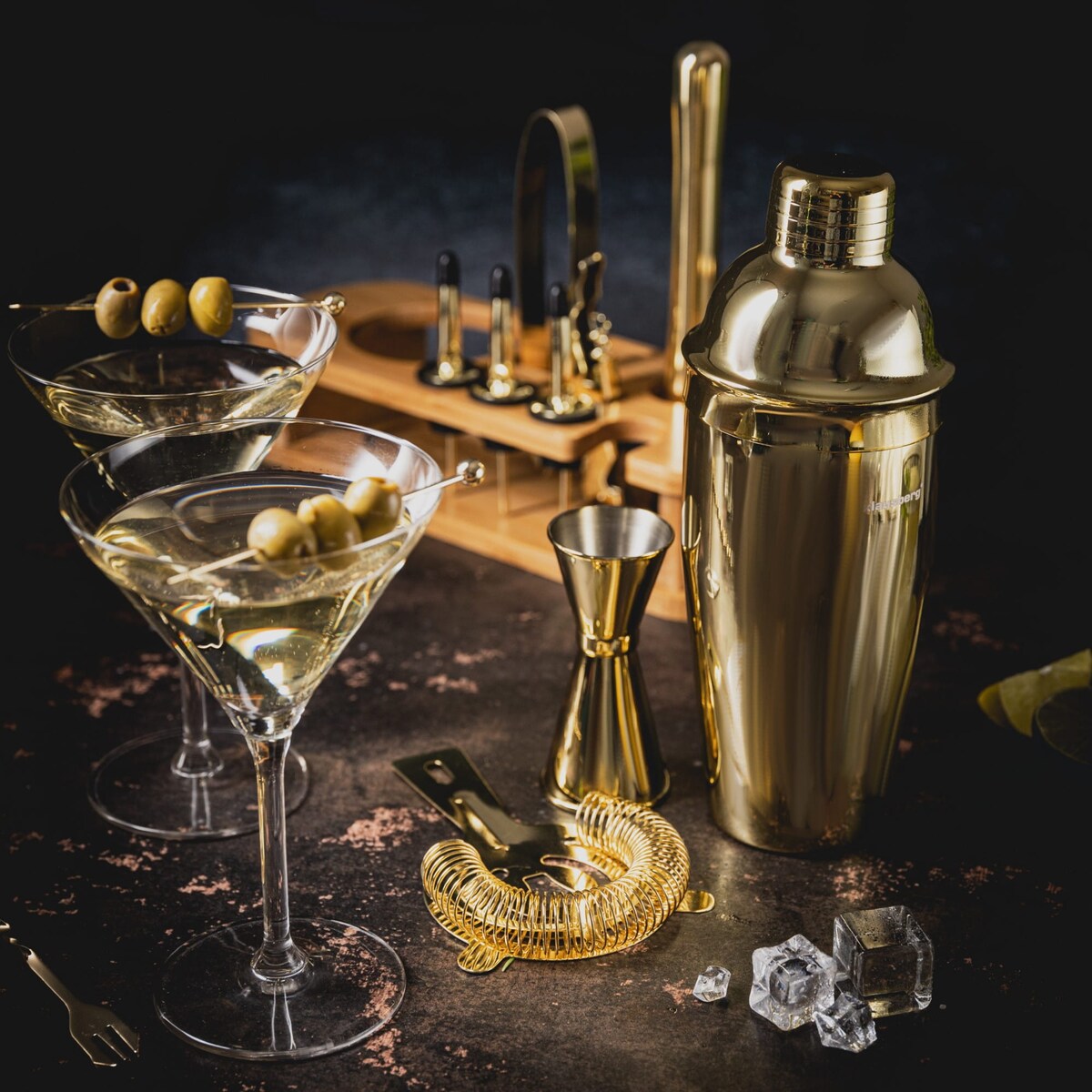 Zestaw barmański 16 elementów Shaker KLAUSBERG złoty