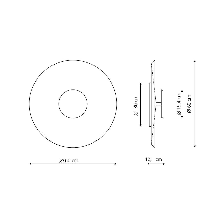 Plafon Light Prestige Coco niebieski LED 3000K 1 szt.
