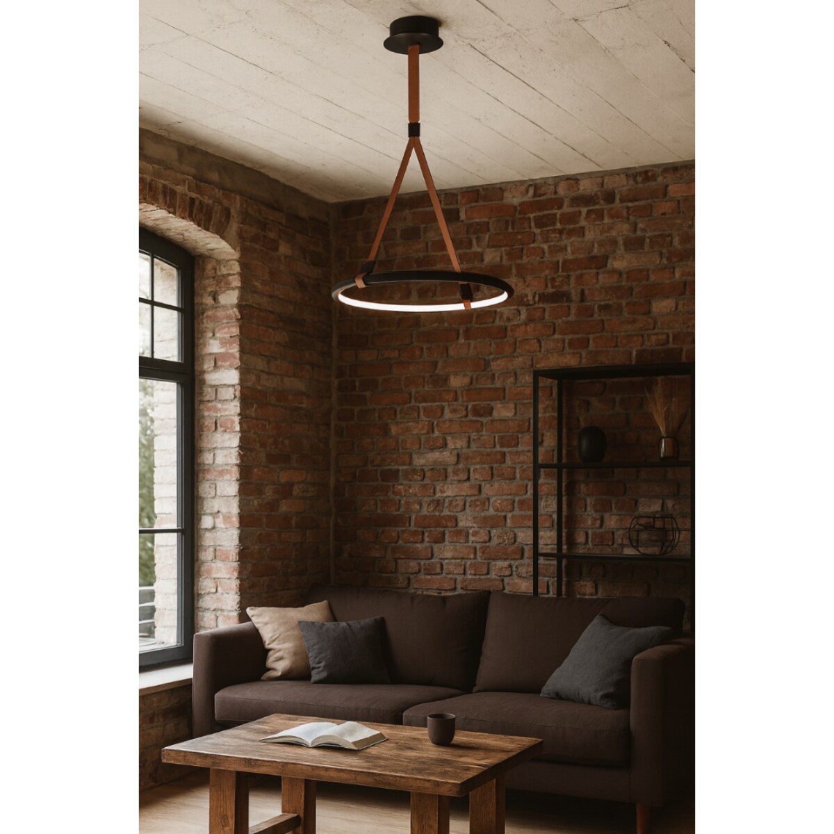 LAMPA WISZĄCA MIRESTA L CZARNA