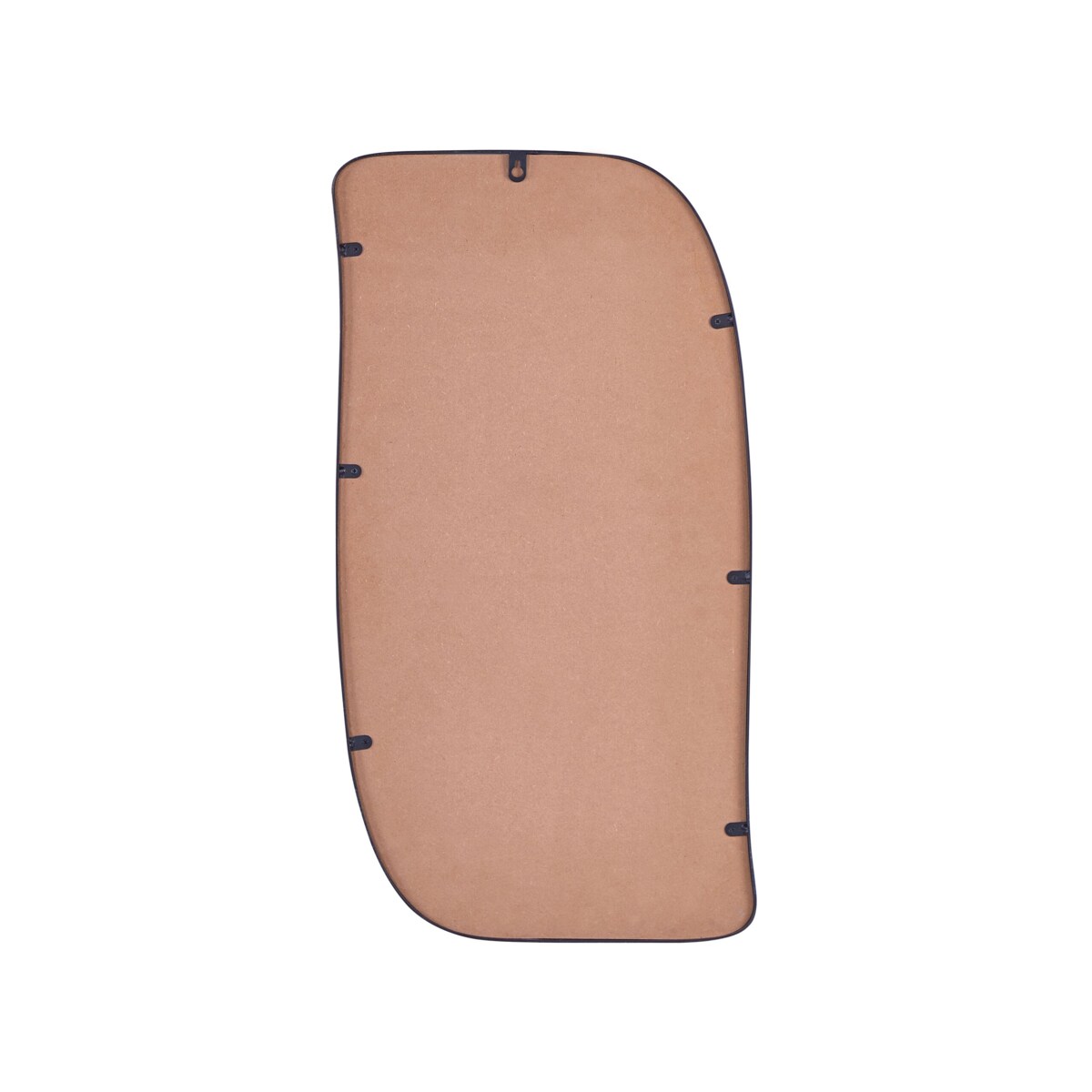 Metalowe lustro ścienne 37 x 70 cm czarne MONTCLUS