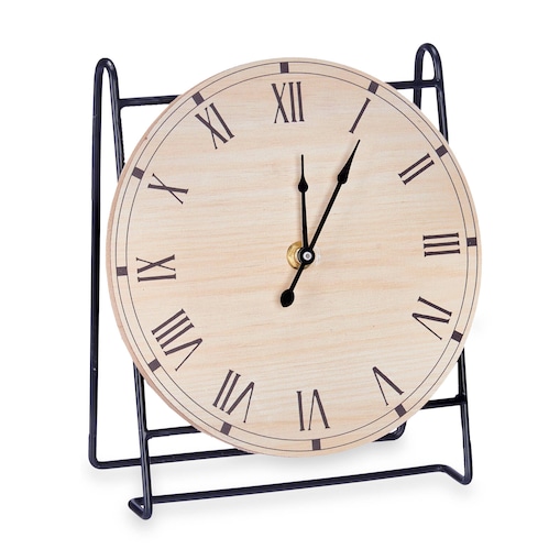 Zegar stojący na półkę, z okrągłą tarczą, Ø 19 cm