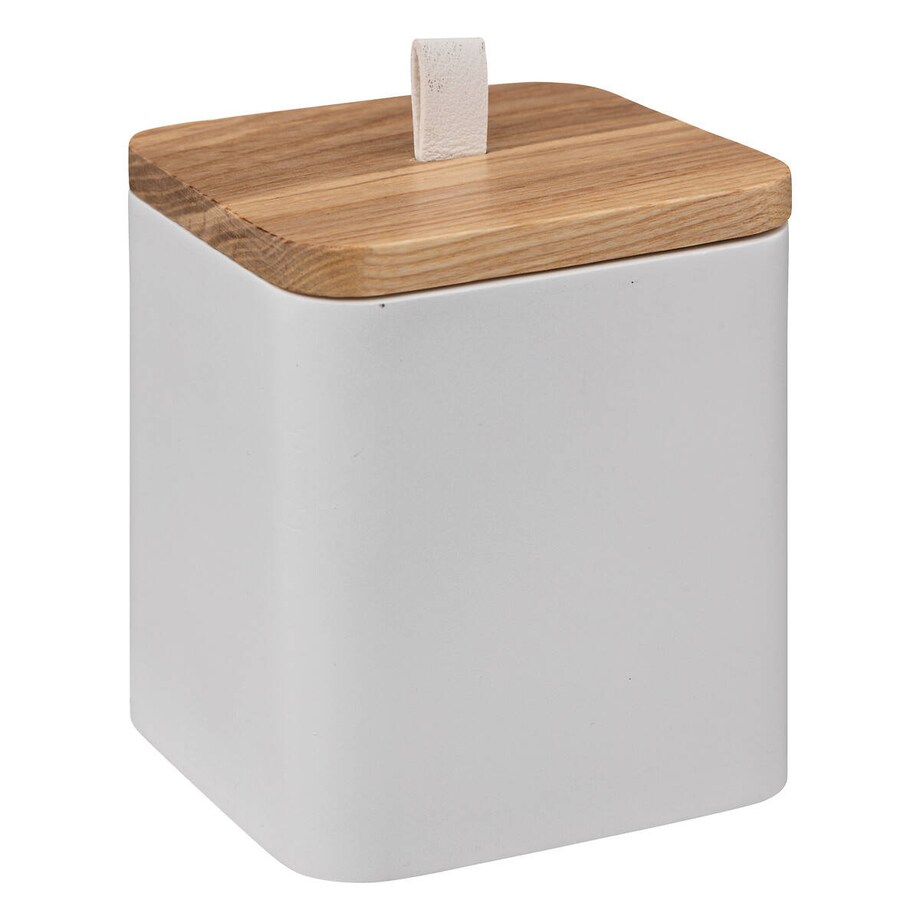 Pojemnik na waciki i patyczki NATUREO, 9,1 x 9,1 x 10,3 cm