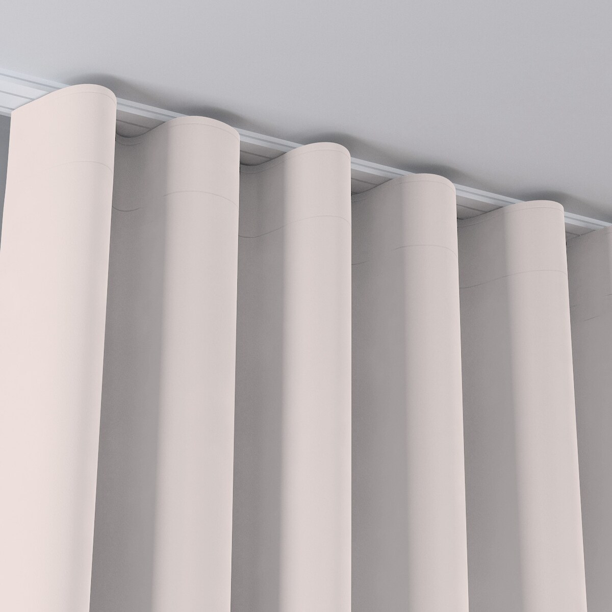 Zasłona na taśmie wave 130x260 ecru