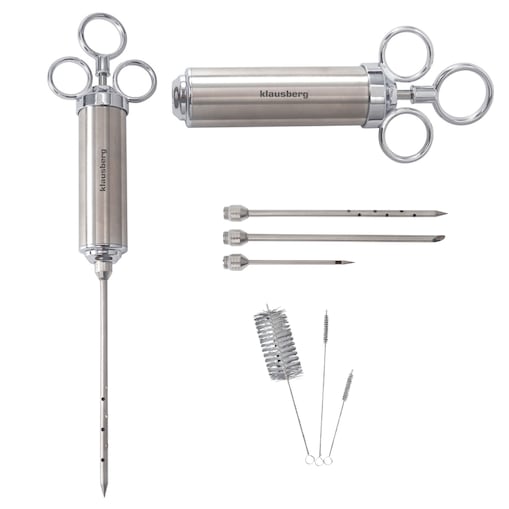 Strzykawka do marynowania peklowania mięsa mięs 60ml stalowa KLAUSBERG