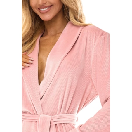 Szlafrok Aura 2510 Pudrowy Róż Pudrowy Róż, XL