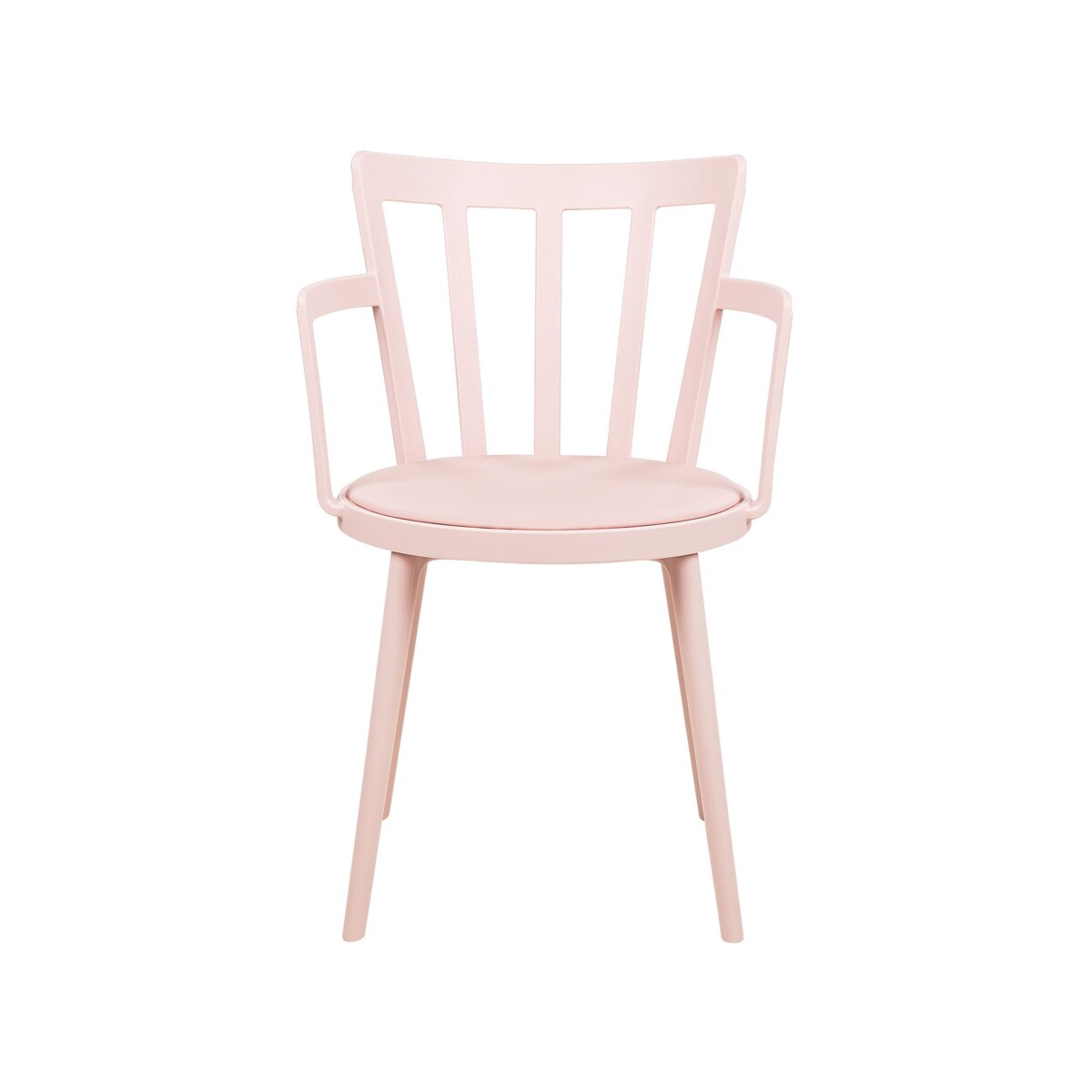 Zestaw 4 krzeseł do jadalni różowy MORILL