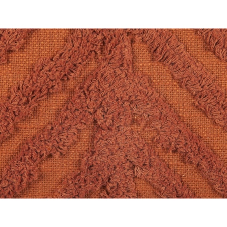 2 bawełniane poduszki dekoracyjne tuftowane 45 x 45 cm pomarańczowe LEWISIA