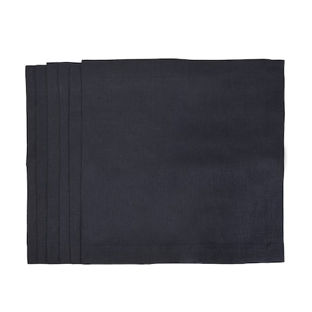 Lniany obrus Royal Black Goldenline – 140 × 300 cm