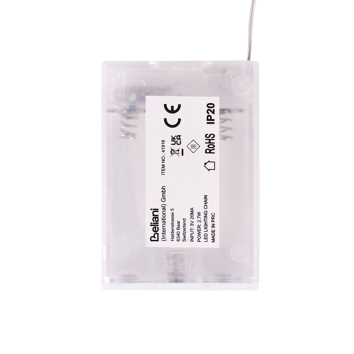 Zestaw 3 dekoracji świątecznych LED VELKUA 38/25/20 cm Prezenty świąteczne Brązowy