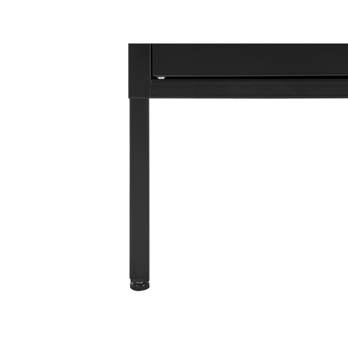 Szafka dwudrzwiowa metalowa czarna MORLEY